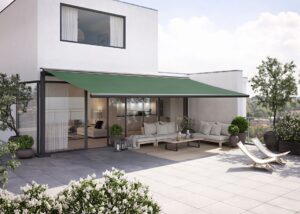 Instalación de Toldo Verde en patio